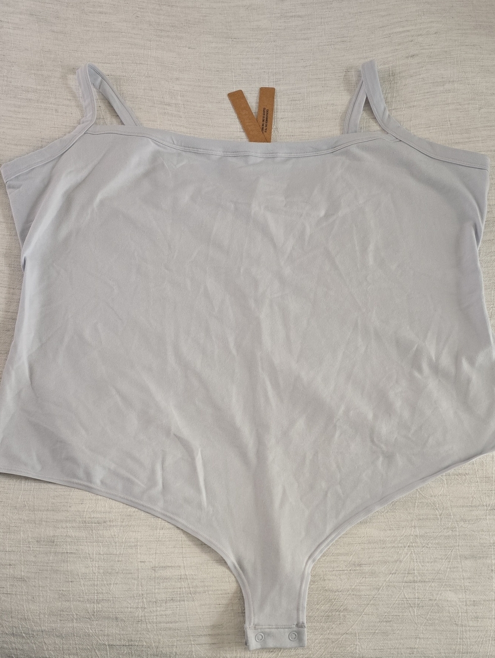 SKIMS Cotton Jersey Scoop Neck Bodysuit Size:4x Zen Blue